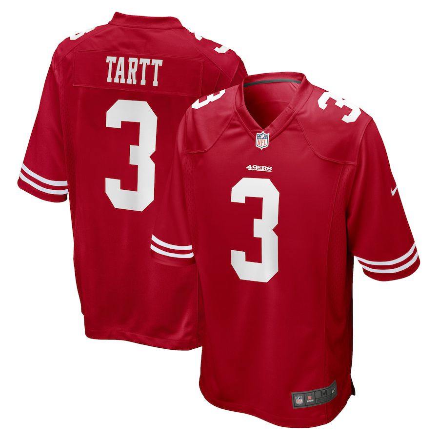 Men San Francisco 49ers #3 Jaquiski Tartt Nike Scarlet Player Game NFL Jersey->san francisco 49ers->NFL Jersey